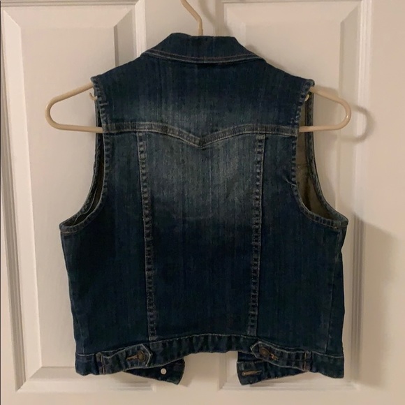 Denim/Jean cropped vest - Picture 2 of 3